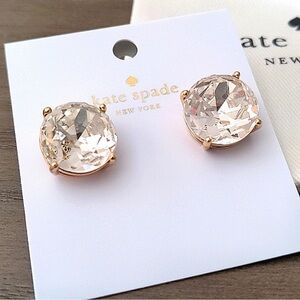 Kate Spade, Large Round Crystal Studs